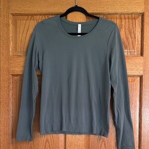 Athleta Olive Long Sleeve Top